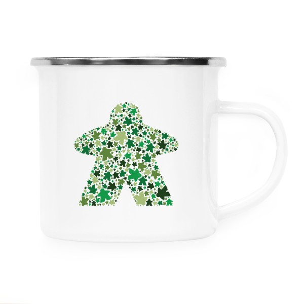 Plecháček - nerezový lem s potiskem Color Meeple – Zelená