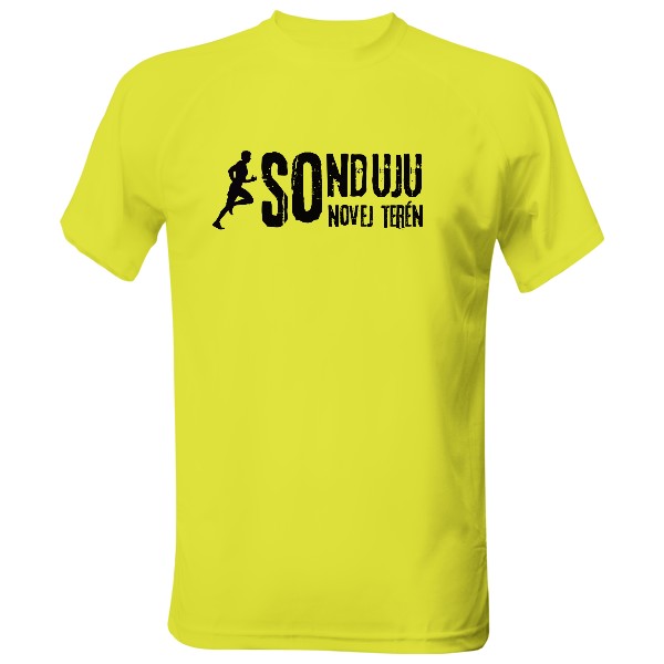 Pánské funkční tričko s potiskem Běžec v sobotu