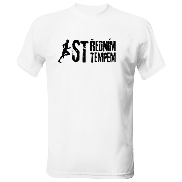 Pánské funkční tričko s potiskem Běžec ve středu