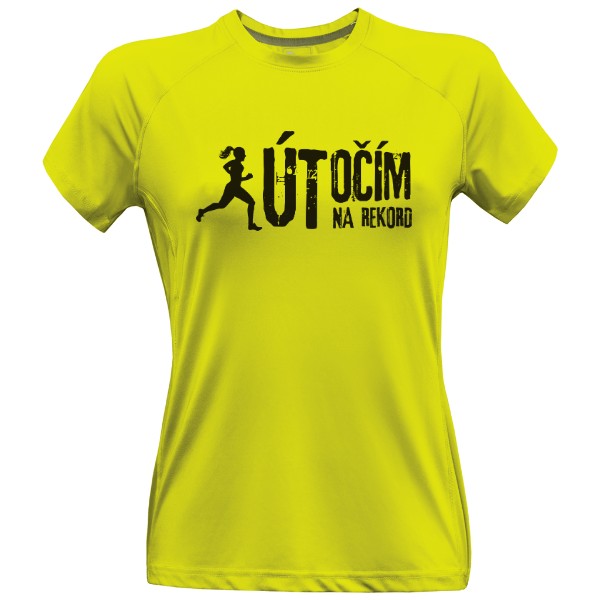 Dámské funkční tričko Premium s potiskem Běžkyně v úterý