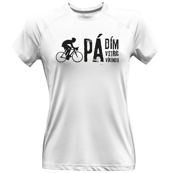 Dámské funkční tričko Premium s potiskem Na kole v pátek