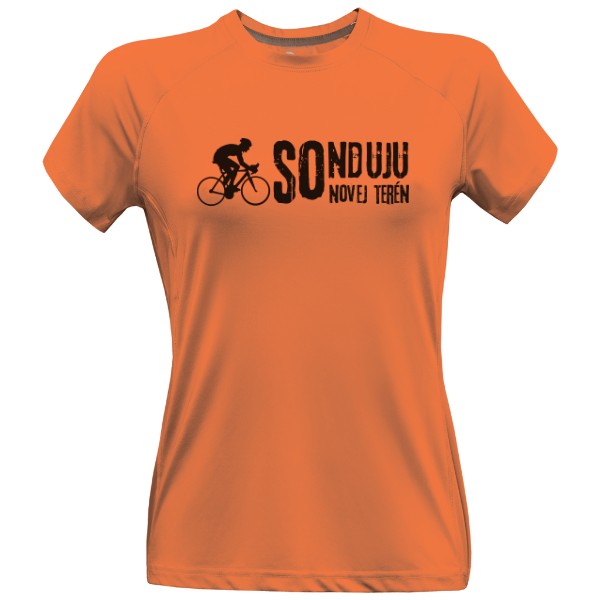 Dámské funkční tričko Premium s potiskem Na kole v sobotu