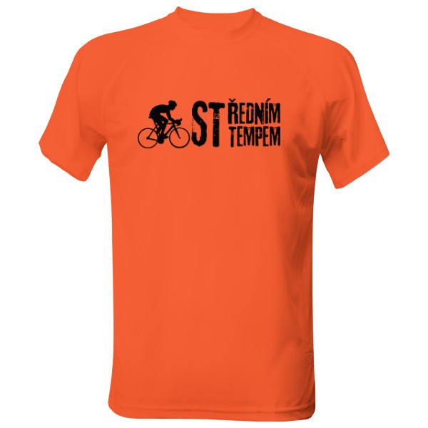 Pánské funkční tričko s potiskem Na kole ve středu