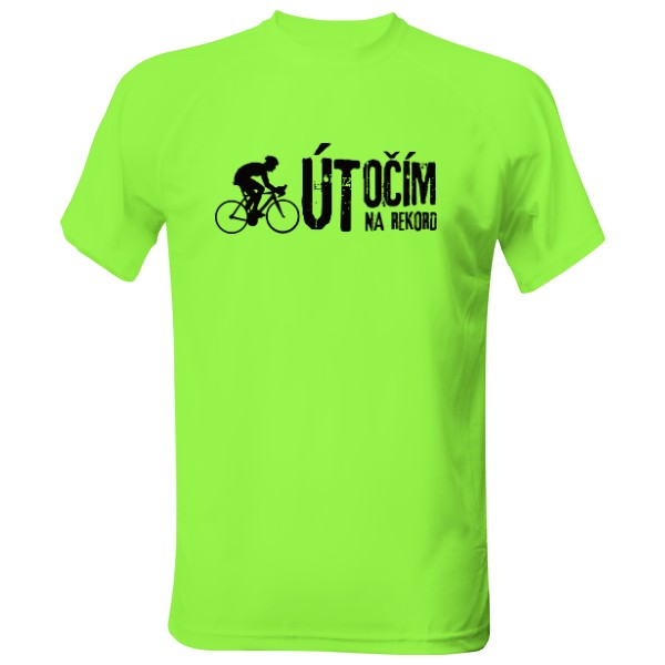 Pánské funkční tričko s potiskem Na kole v úterý