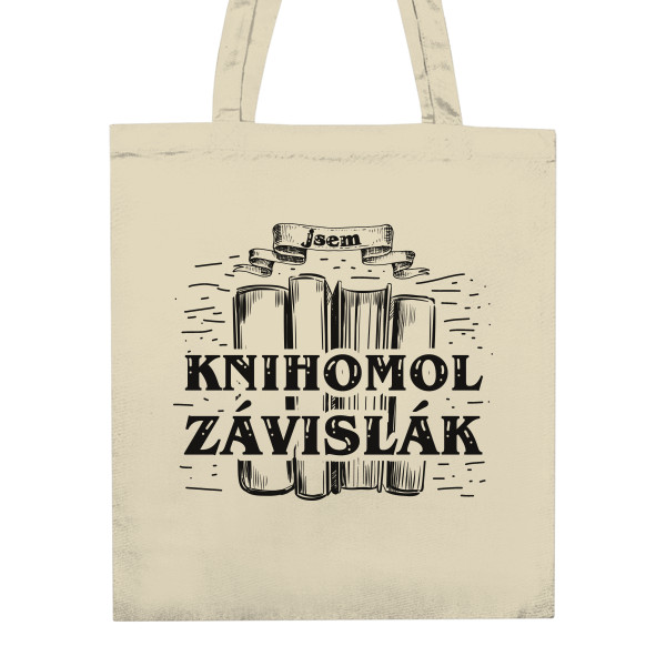 Nákupní taška unisex s potiskem Knihomol